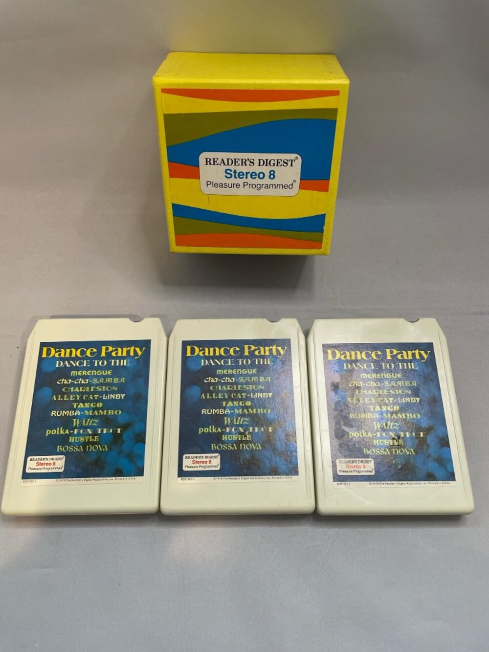 8 Track Tape Dance Party Lot of 3 Readers Digest Stereo 8 1976 MAKE AN OFFER!